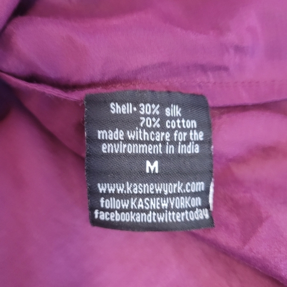 Kas New York Kurta Tunic Silk Blend Long Sleeve Size M - Picture 8 of 10